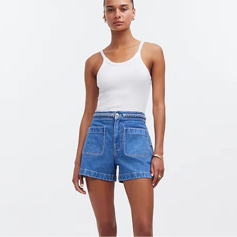 Madewell Blue Denim High-Rise Jean Shorts NWT